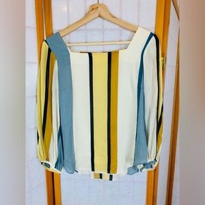 Amanda Uprichard - REVOLVE - Striped Square Neck Top - Size XS